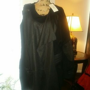 Jean Marc Philippe Blk Leather Top / Dress